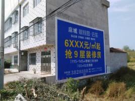 阿坝州墙体广告质量分析