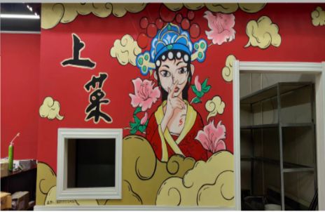 阿坝州墙体彩绘的发展和应用